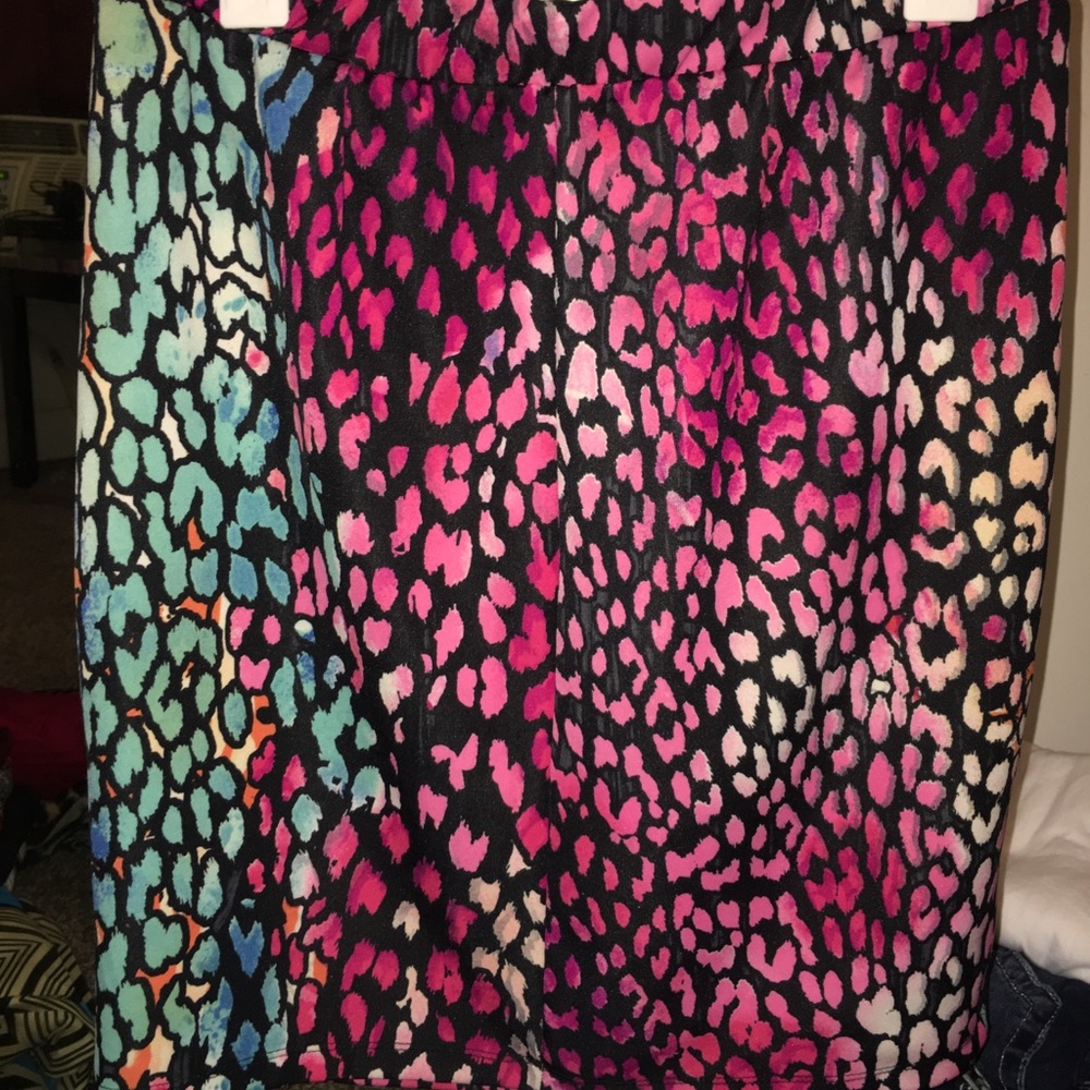Multi colored Pencil Skirt